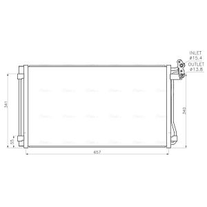 Kondensator, Klimaanlage AVA COOLING VN5440D