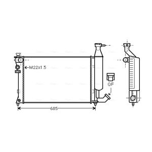 Arrefecedor do motor AVA COOLING CNA2140