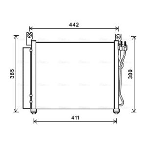 Condensador, sistema de ar condicionado AVA COOLING KAA5158D AVA