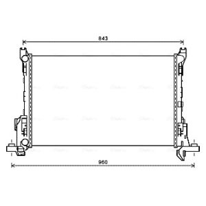 Arrefecedor do motor AVA COOLING RT2623