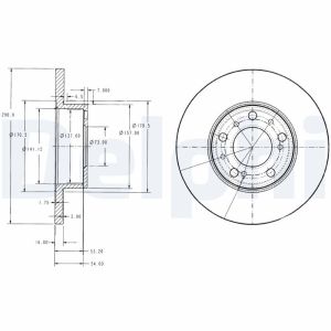Disco de freno DELPHI BG2257