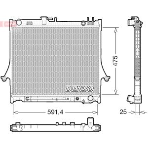 Radiador de motor DENSO DRM99015