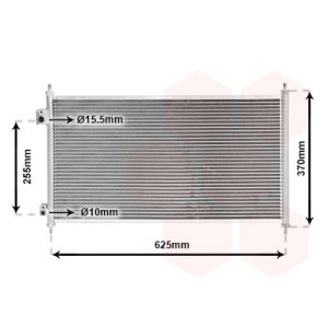 Condensator, airconditioning VAN WEZEL 25005202