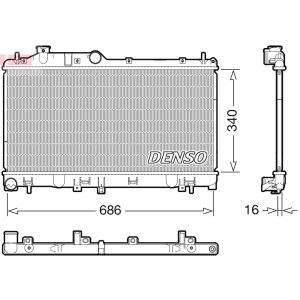 Arrefecedor do motor DENSO DRM36025