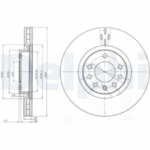 Disque de frein DELPHI BG3963