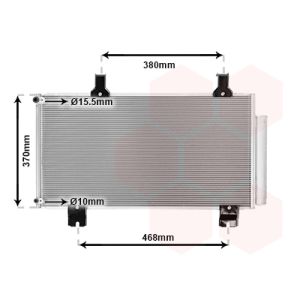 Condensator, airconditioning VAN WEZEL 25005247