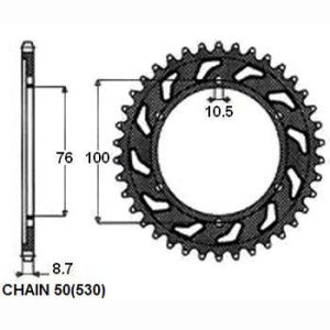 équipement, derrière SUNSTAR SUNR1-5223-50