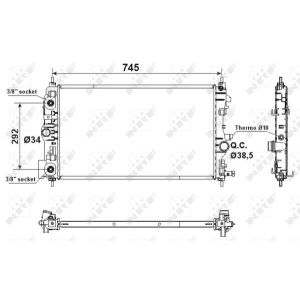 Radiator, motorkoeling EASY FIT NRF 53159