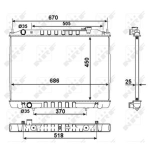 Kühler, Motorkühlung NRF 58418