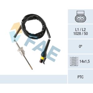 Sensor de temperatura dos gases de escape FAE 68009