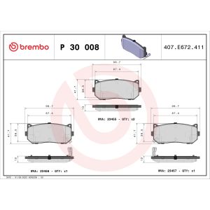 ADG04268 BLUE PRINT 23241 Kit pastiglie freni Assale anteriore | AUTODOC prezzo e recensioni