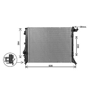 Arrefecedor do motor AVA COOLING RT2648