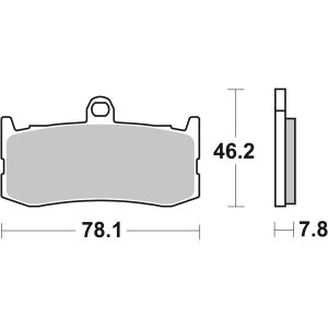 Bremsbelagsatz, ohne Straßenzulassung BREMBO 07GR06RC