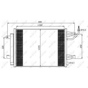 Condenseur, climatisation EASY FIT NRF NRF 350073