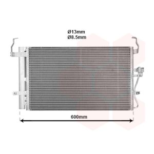 Condensator, airconditioning VAN WEZEL 82005092