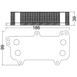 Radiateur d'huile, huile moteur MAHLE CLC 187 000S