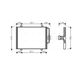 Kondensator, Klimaanlage AVA COOLING RT5201