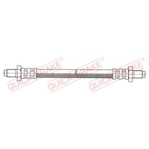 Tubo do travão flexível traseiro, esquerdo QUICK BRAKE QB42.010