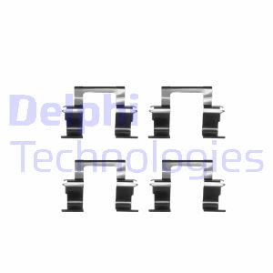 Set di accessori, pastiglia del freno a disco DELPHI LX0283