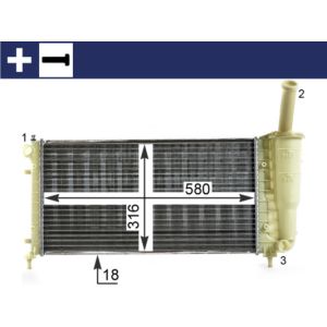 Arrefecedor do motor MAHLE CR 1994 000S