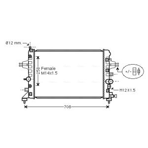 Motorkühler AVA COOLING OL2482