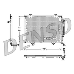 Condensador, sistema de ar condicionado DENSO DCN17016