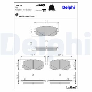 Remblokset DELPHI LP4029