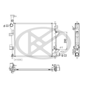 Motorkühler KOYORAD PL823157