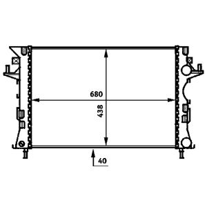 Arrefecedor do motor MAHLE CR 462 000P