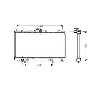 Arrefecedor do motor AVA COOLING MT2142