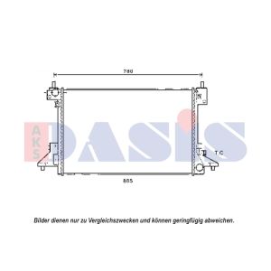 Motorkühler AKS DASIS 150117N