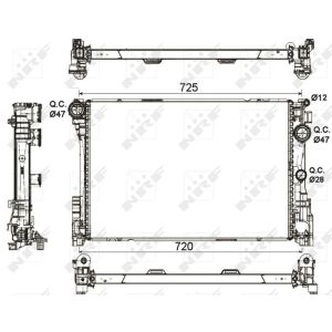 Radiateur, refroidissement du moteur NRF 53113