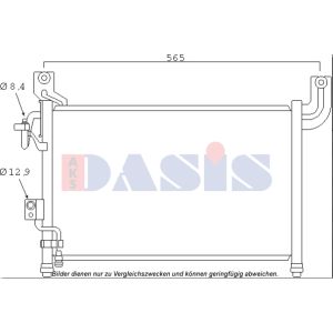 A/C-kondensor AKS DASIS 092062N