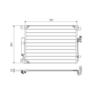 Condensator, airconditioning VALEO 822605