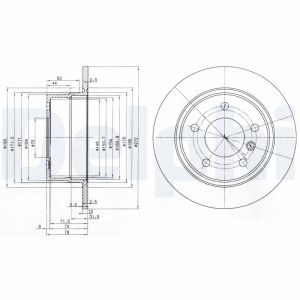 Bromsskiva DELPHI BG3040