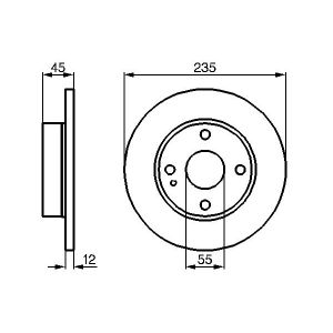 Bremsscheibe BOSCH 0 986 478 252