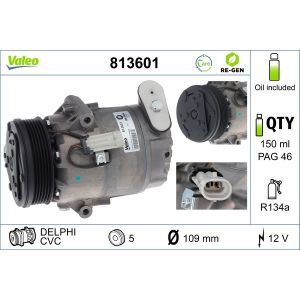 Compressor, ar condicionado VALEO 813601