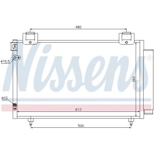 Condensator, airconditioning NISSENS 94730
