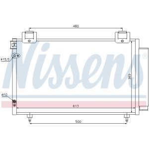 Condensador, aire acondicionado NISSENS 94730