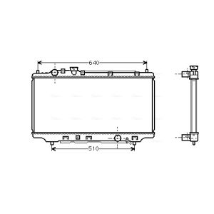 Arrefecedor do motor AVA COOLING MZ2098