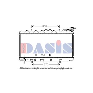 Radiador, arrefecimento do motor AKS DASIS 070520N