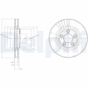 Disco de freno DELPHI BG3511