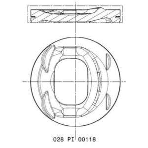 Pistone MAHLE 028 PI 00118 000