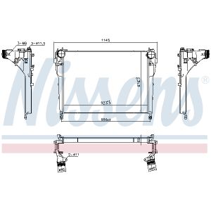 Intercooler NISSENS 961218