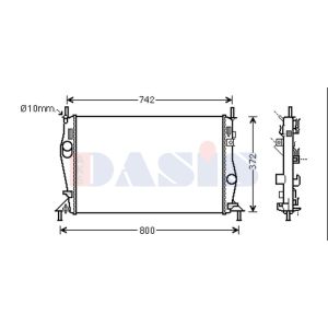 Motorkühler AKS DASIS 090121N
