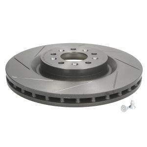 Remschijf BREMBO 9878021 voorkant, geventileerd, sleuf, sterk gecarboniseerd, 1 Stuk