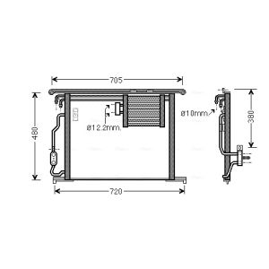 Kondensator, Klimaanlage AVA COOLING MS5467
