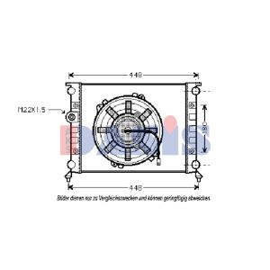 Radiador, arrefecimento do motor AKS DASIS 020012N