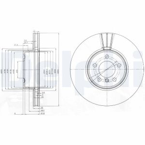 Disco de freno DELPHI BG9008C