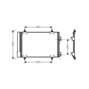 A/C-kondensor AVA COOLING CNA5231D
